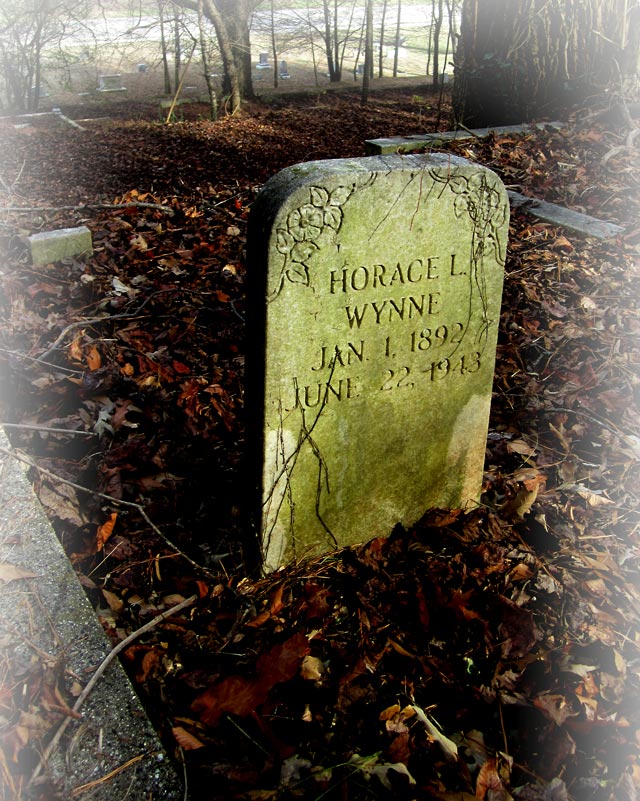 grave of Horace Wynne at Hollywood Cemetery